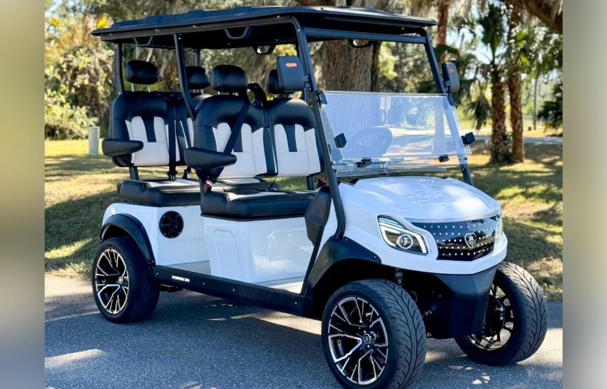 Will yours be the winning bid on this fully loaded brand-new golf car?