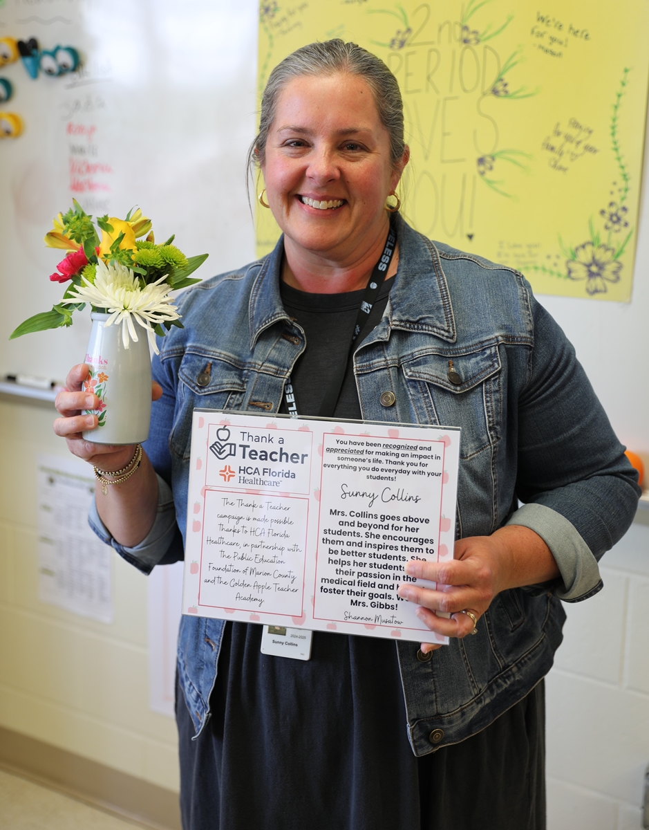 Sunny Collins is a health occupational sciences teacher at Forest High School. 