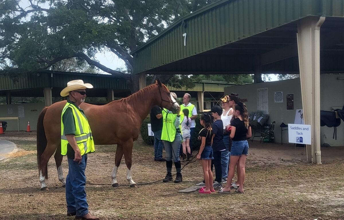 Flash, owned by Letitia Glenn, was a gem with the children. Jim Neville, our chief of safety ensured a safe and enjoyable day for the nearly 500 attendees.