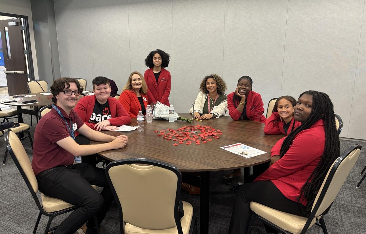 Students from the PACE Center for Girls shared their stories. 