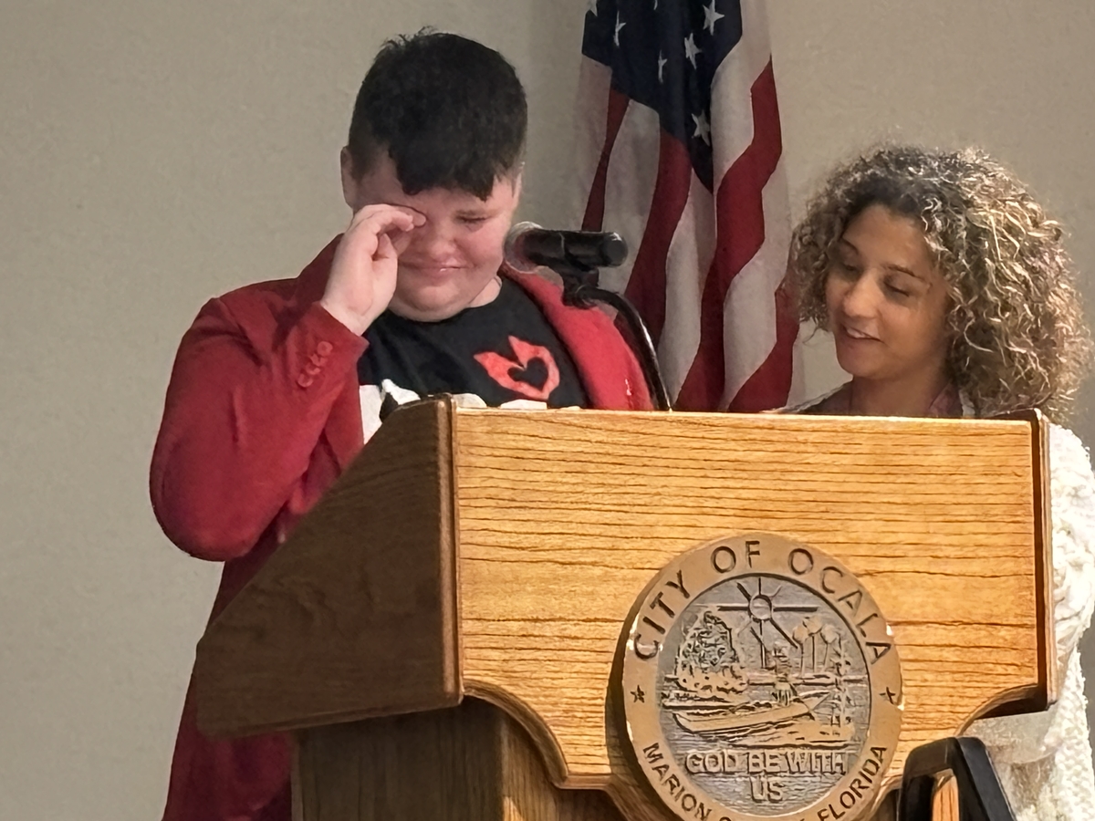 Pace student Maggie Smallwood (left) shared her emotional journey, as well as gratitude for counselors like Hillary Cabezudo (right).