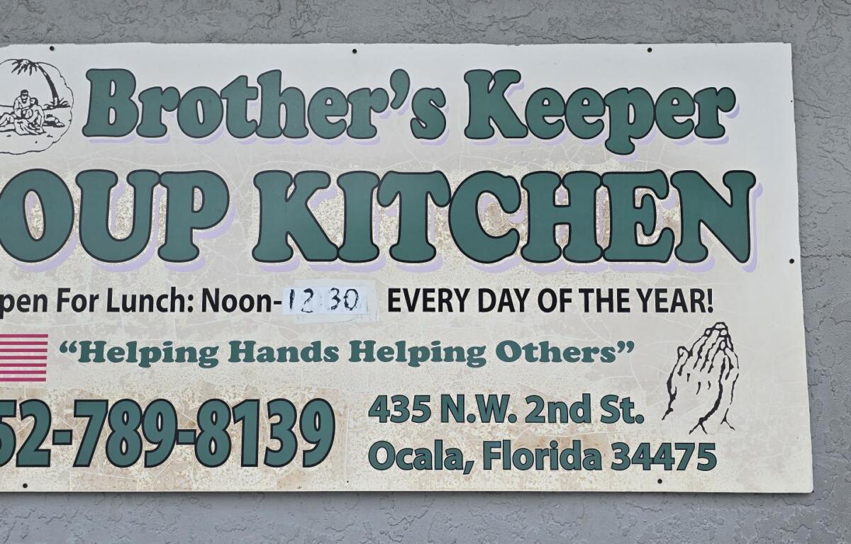 Brother's Keeper soup kitchen has been serving Ocala's poor for 25 years.