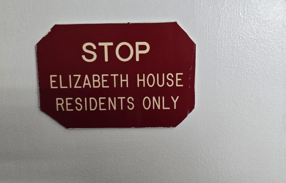 The "Elizabeth House" section is reserved for expecting mothers.