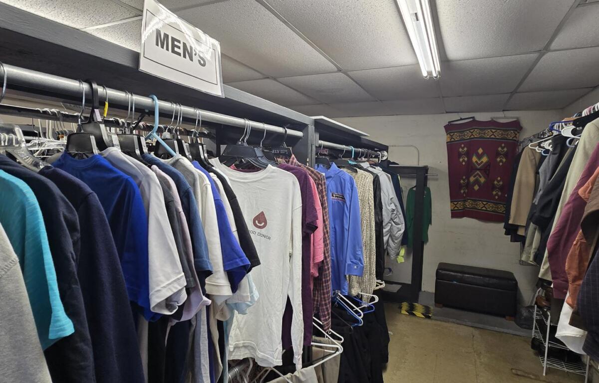 The boutique offers clothing to people in need of a shirt on their back.