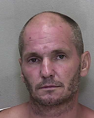 mugshot of a man who fled from MCSO police. he has a bald head, brown eyes and a beard