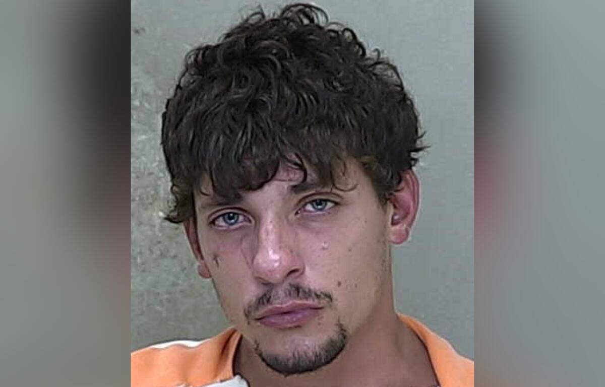 Mugshot of Hunter Destin following his arrest in Marion County, Florida