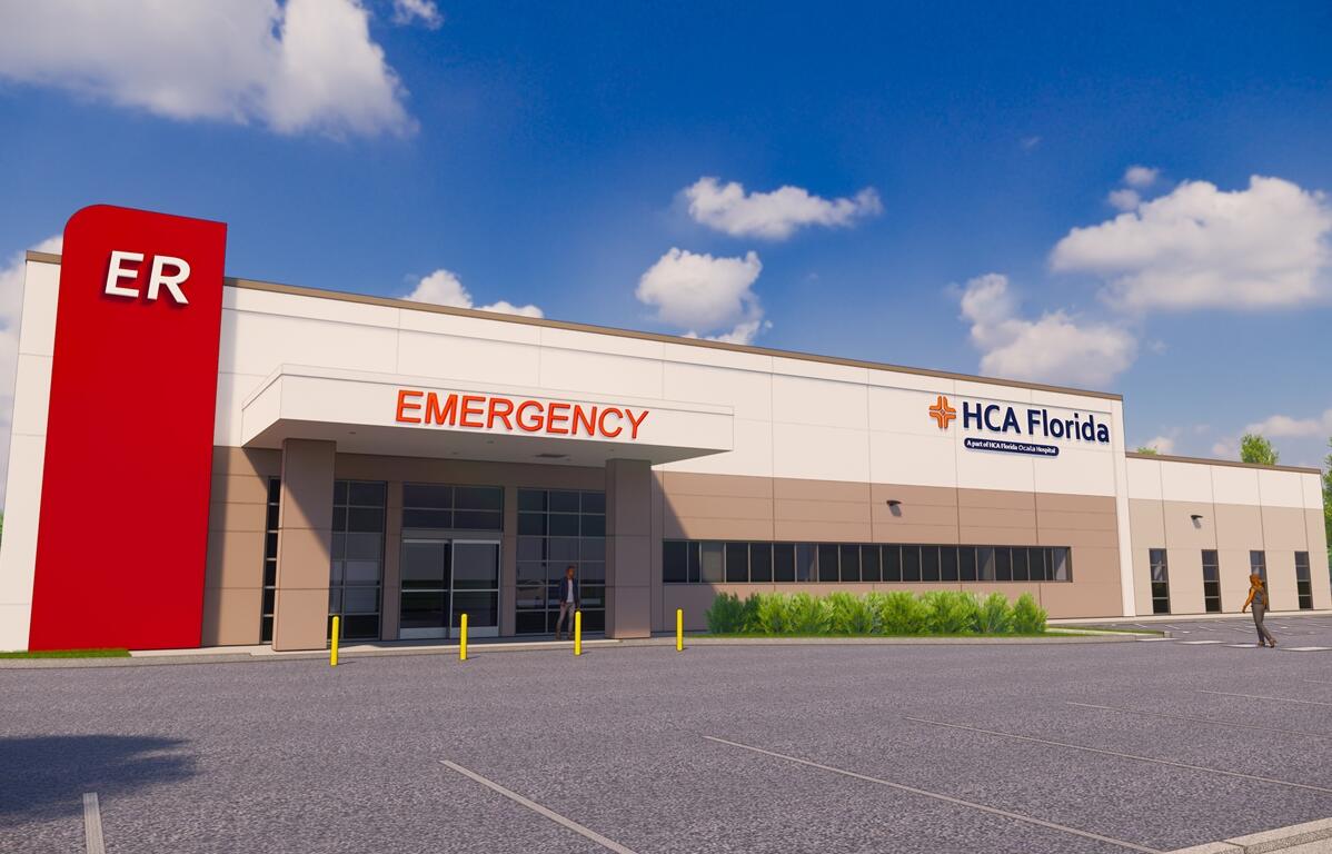 Rendering of HCA Florida's future freestanding emergency room in Ocala