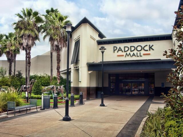 Front entrance of Paddock Mall in Ocala, Florida