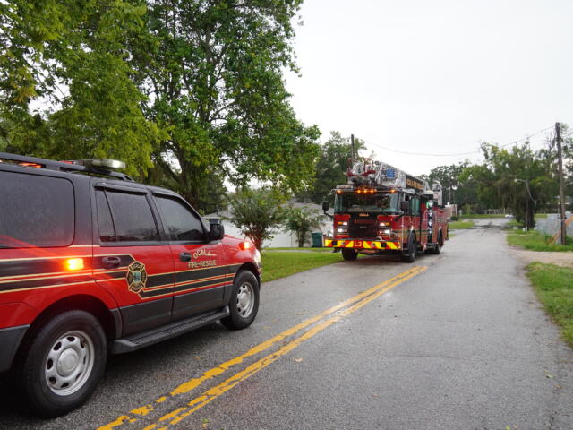 Marion County Fire and Rescue responded to a tree that fell on a duplex