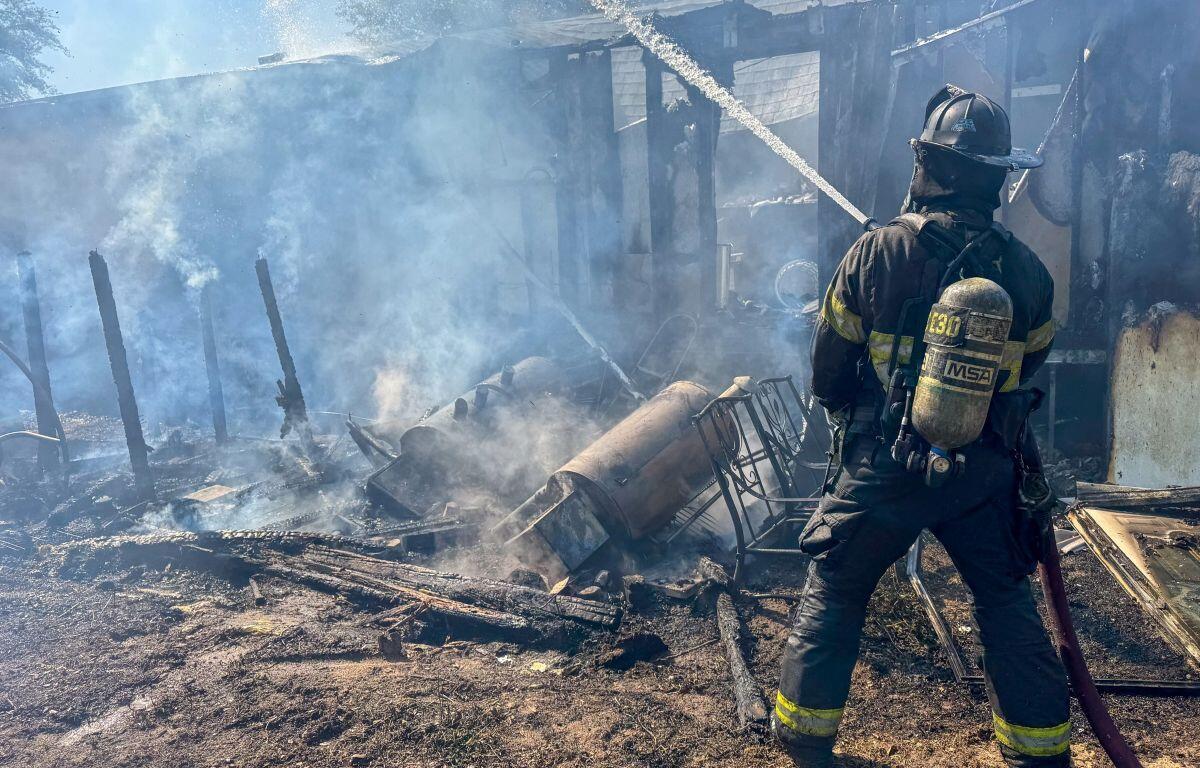 Firefighters from Marion County Fire Rescue Spring Creek Station #30
