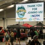 Large sign welcoming guests to the North Central Florida Outdoor Expo.