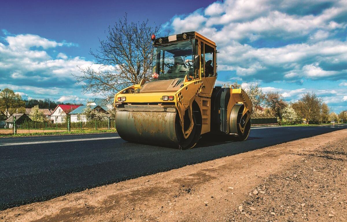 Road being repaved