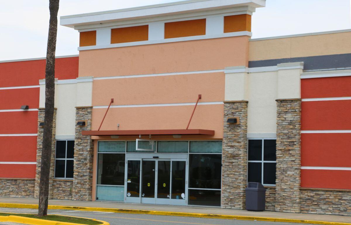 Front entrance of the Spriit Halloween store in West Ocala with the store.
