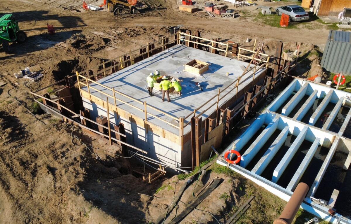 Wastewater treatment facility expansion.