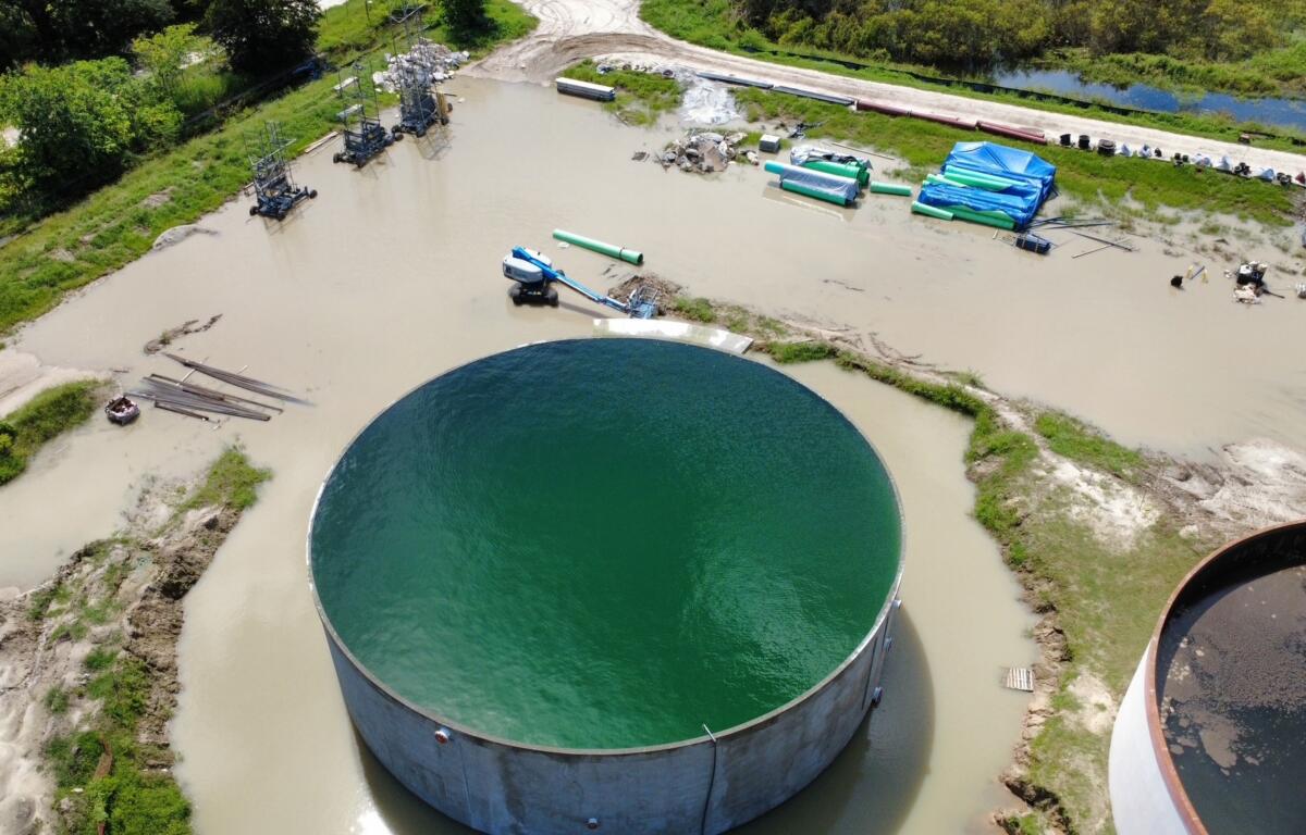 Wastewater treatment facility expansion.