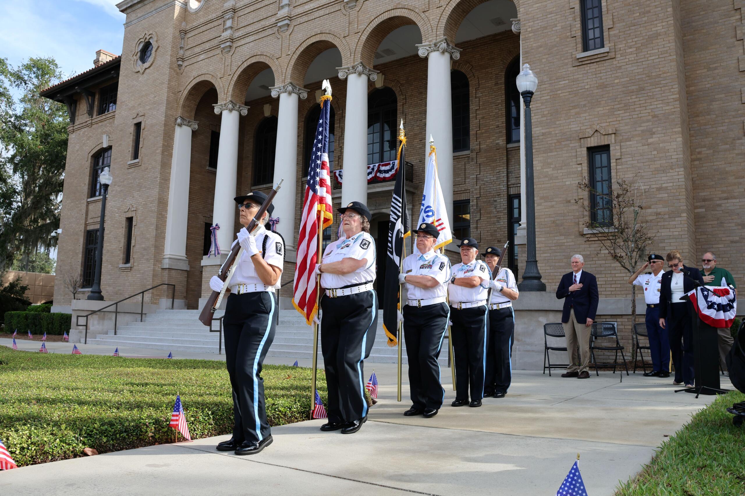 On November 7th, Sumter County will hold the Veterans Memorial Brick Ceremony in front of the Historic Courthouse in Bushnell.