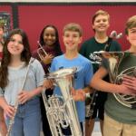 Pictured are 6 students from the Kanapaha Middle School Band. They are part of the 43 students in ACPS who were selected as all-state musicians this year.