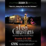 A Flyer for The Civic's A Tuna Christmas live on-stage from December 3-14.
