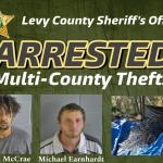 Levy County Sheriff's Office announcement about copper wire theft arrest