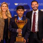 Lincoln Middle School eighth-grader Avinoor Jutla was named Overall Middle School Champion at The Great Debate National Civics and Debate Championship in Orlando.