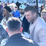 Tim Tebow greets fans at an Ocala Walmart opening