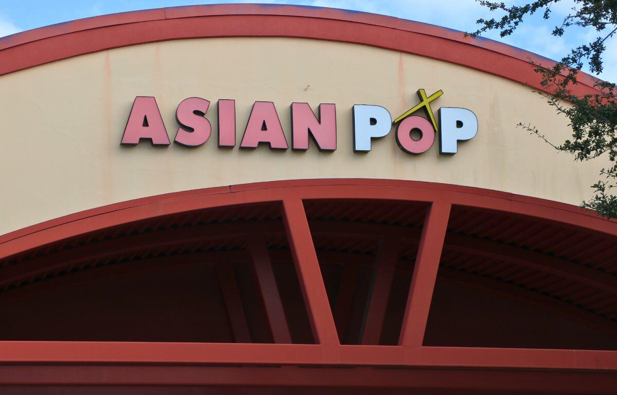 Exterior storefront of Asian Pop.