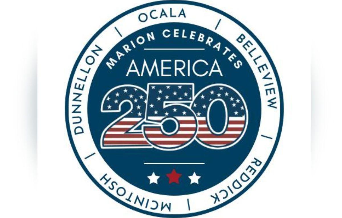 Circle, with insignia, blue lettering in white background. In middle, red, white and blue number, white lettering on blue background, white and red stars on blue background.