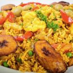 A delicious Latin rice dish from Latinos y Mas in Ocala