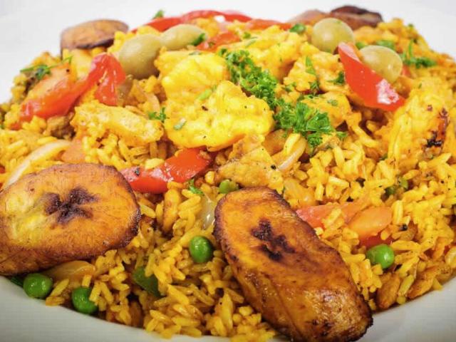 A delicious Latin rice dish from Latinos y Mas in Ocala