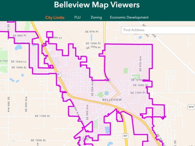 belleview florida interactive development map