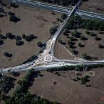 an aerial view of the roundabout project in north sumter county florida