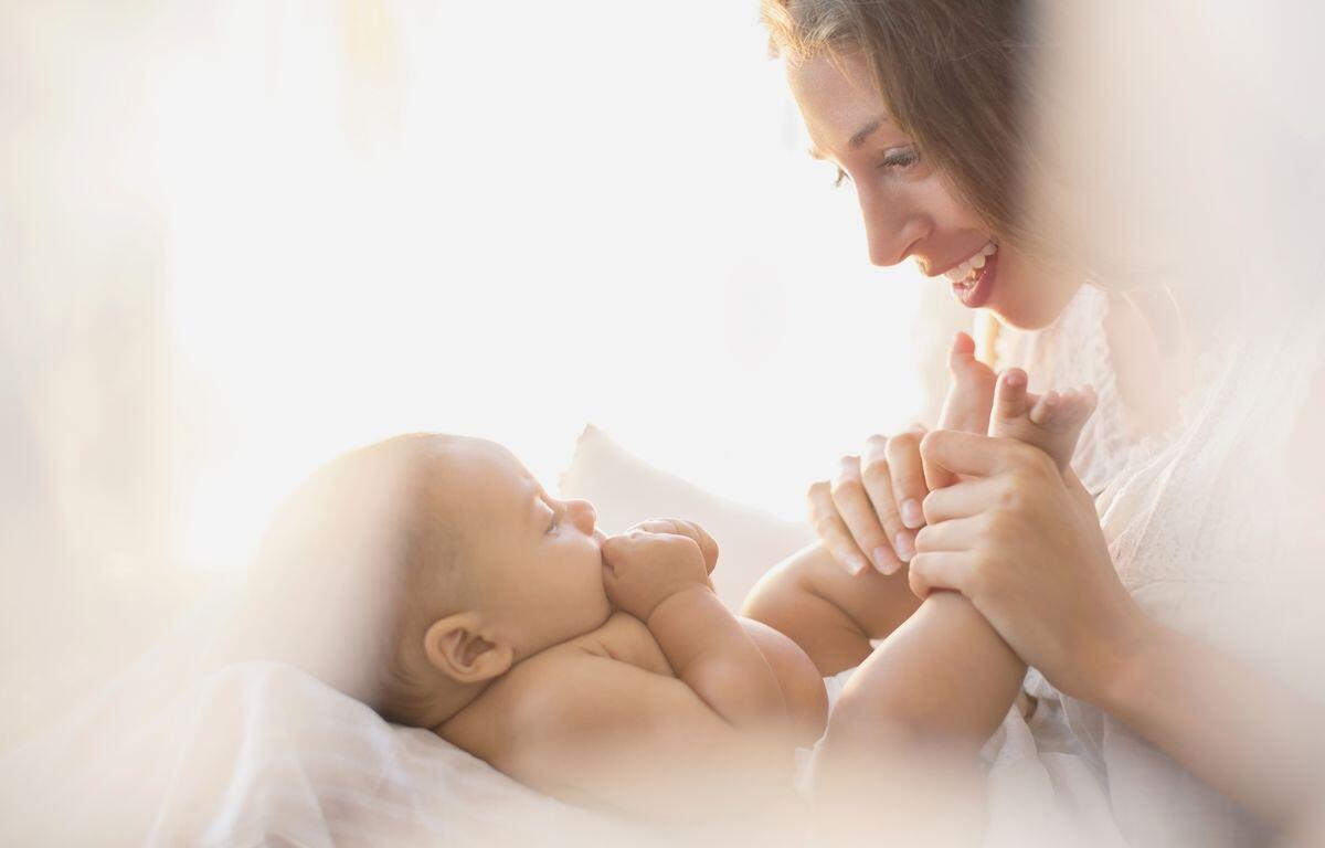 mother and baby infant