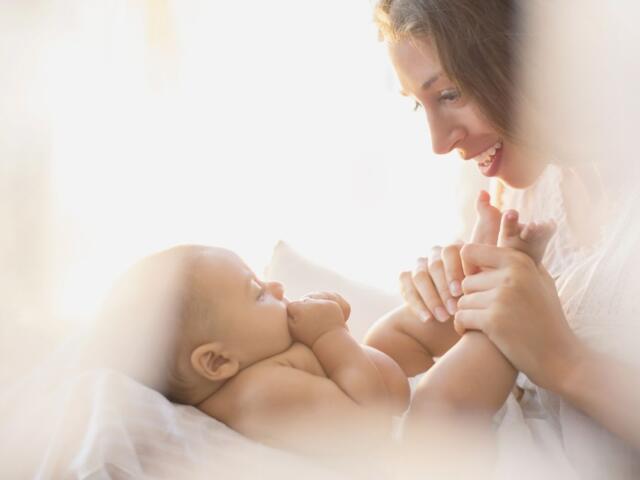 mother and baby infant