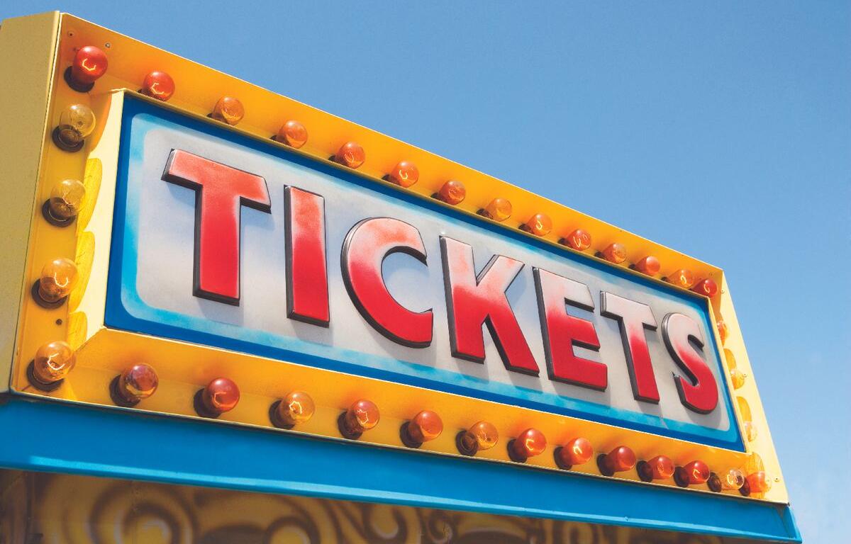 fair ticket sign stock photo marion county fair florida