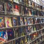 comic books store shelves
