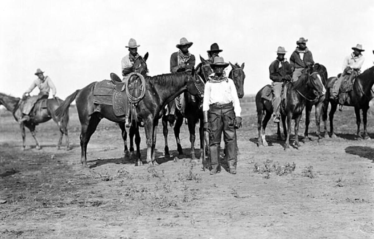 historic photo black cowboys public domain