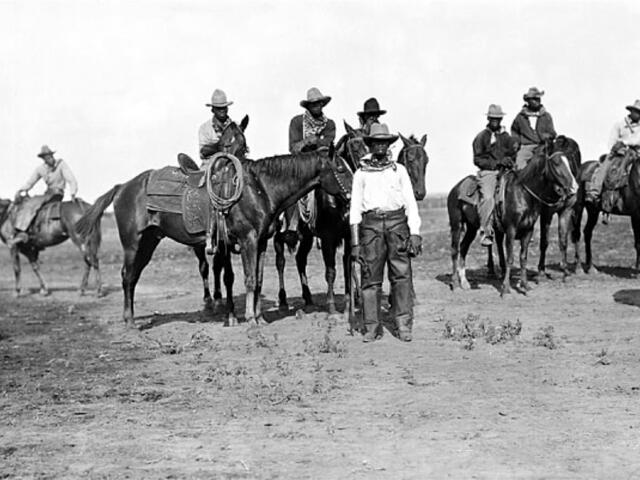 historic photo black cowboys public domain