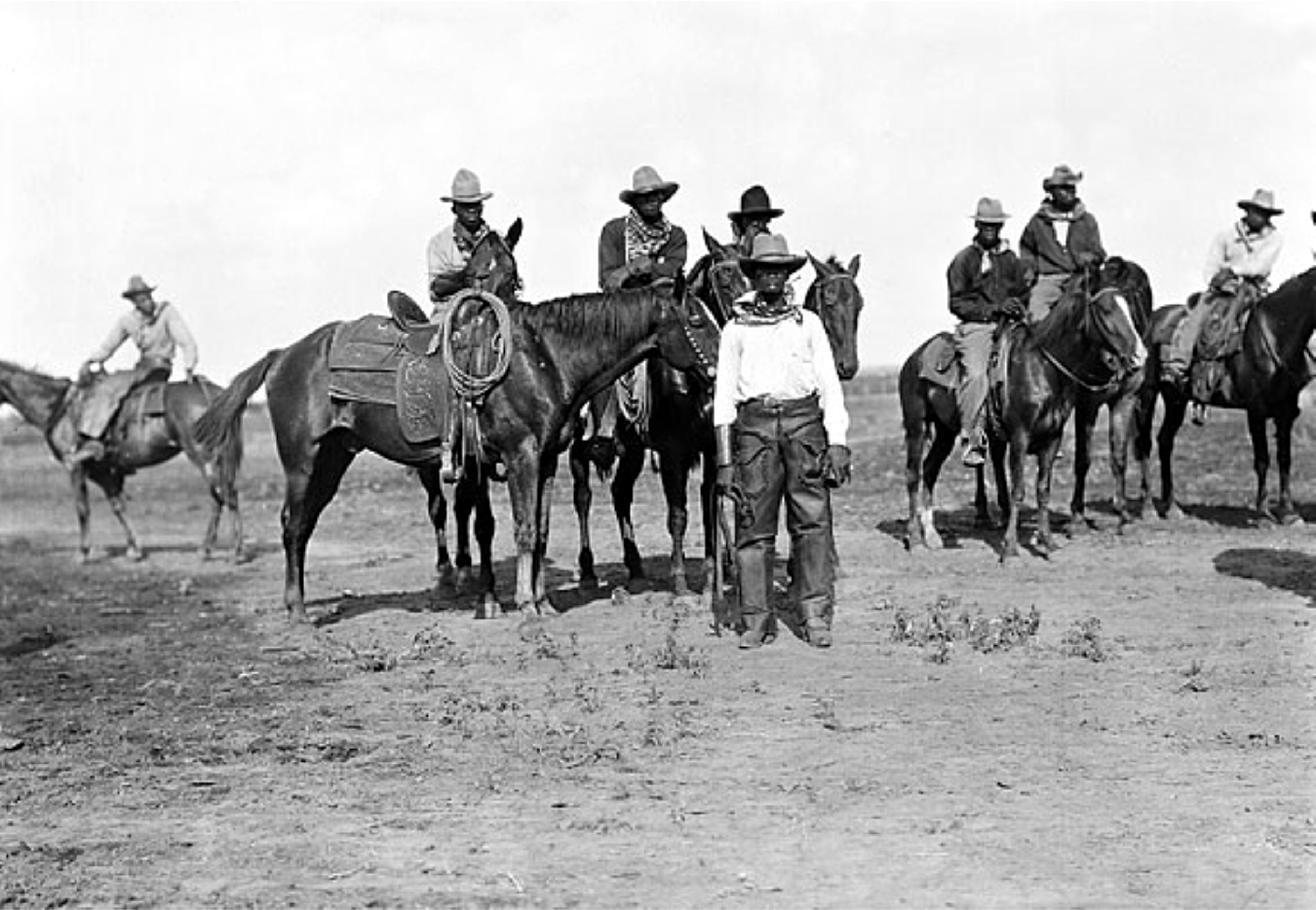 historic photo black cowboys public domain