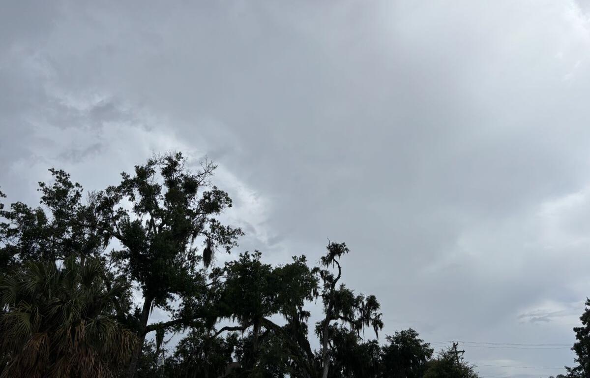rain clouds thunderstorm downtown ocala florida