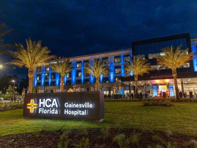 HCA Florida Gainesville Hospital night