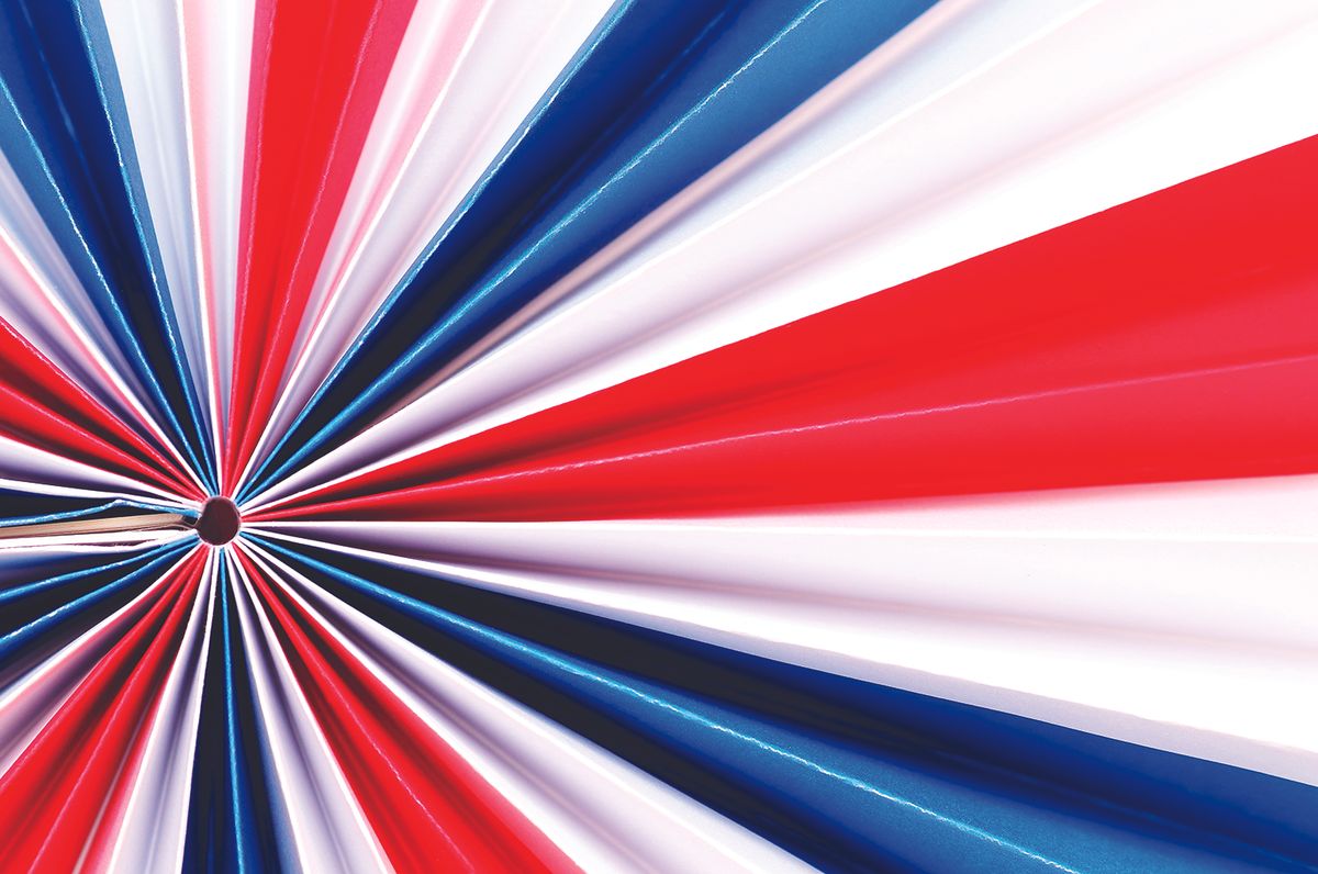 red white and blue bunting streamer patriotic fourth of july
