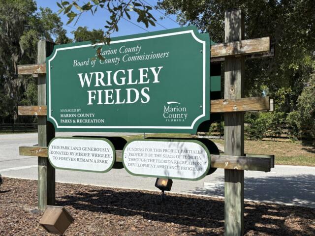 wrigley fields sign citra marion county florida