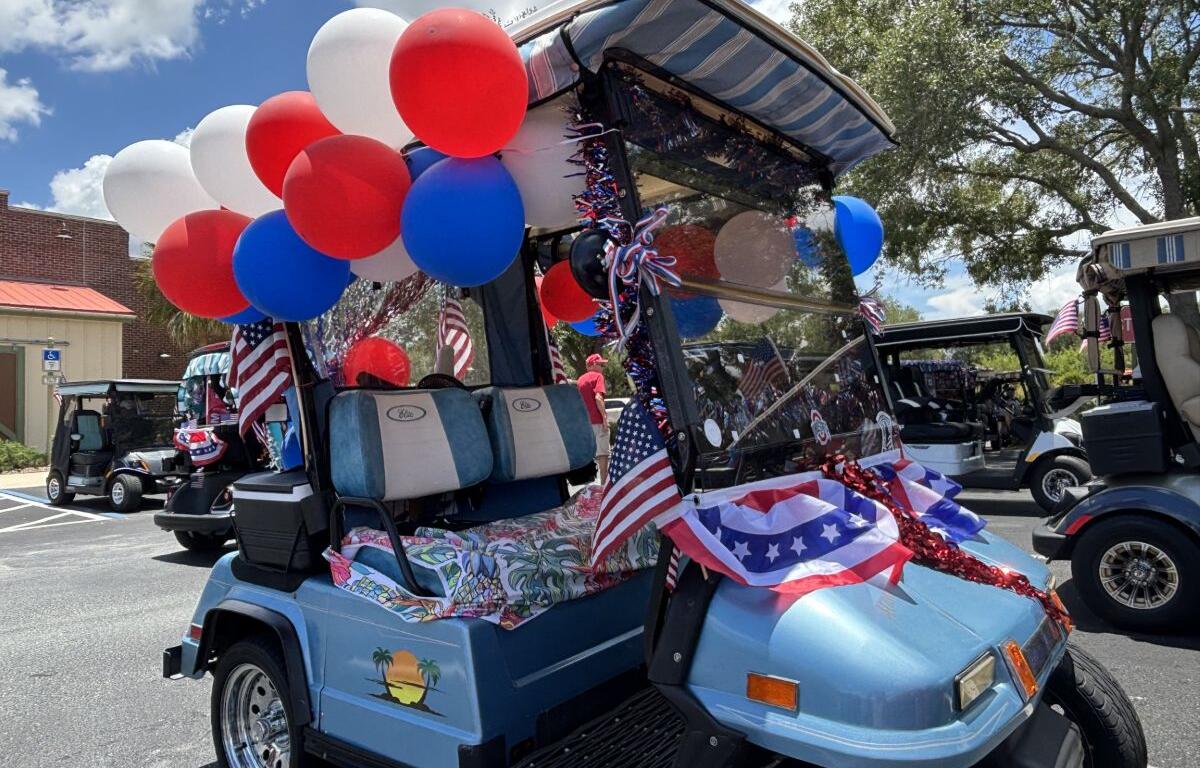 Trump birthday golf cart rally The Villages Florida