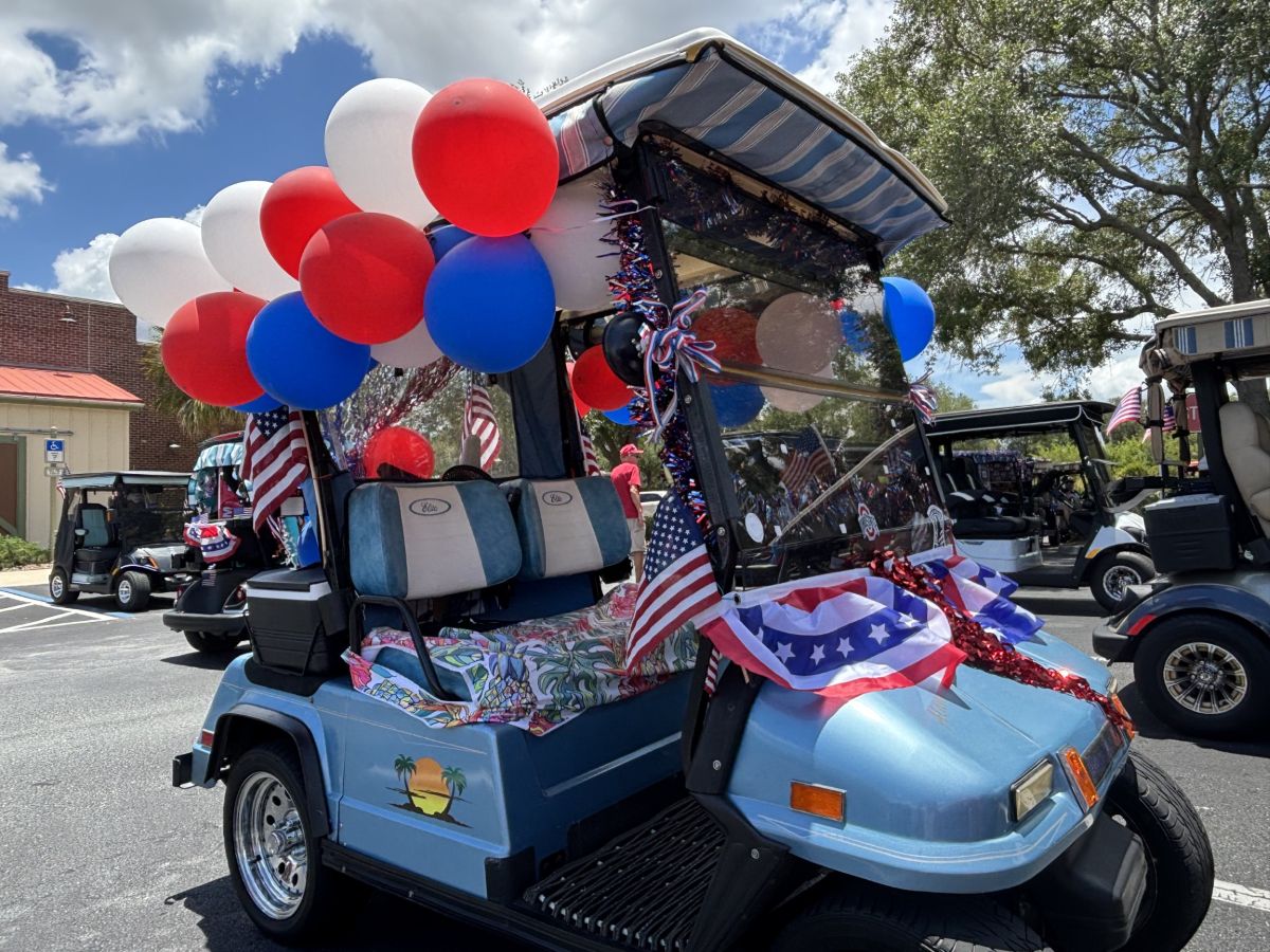 Trump birthday golf cart rally The Villages Florida