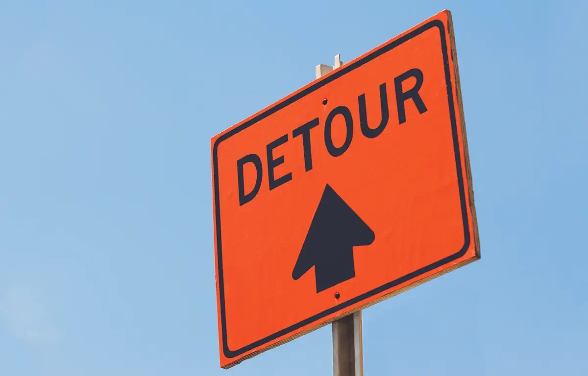 detour sign