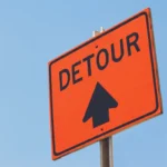 detour sign