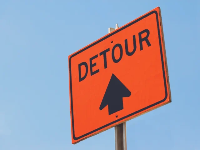 detour sign