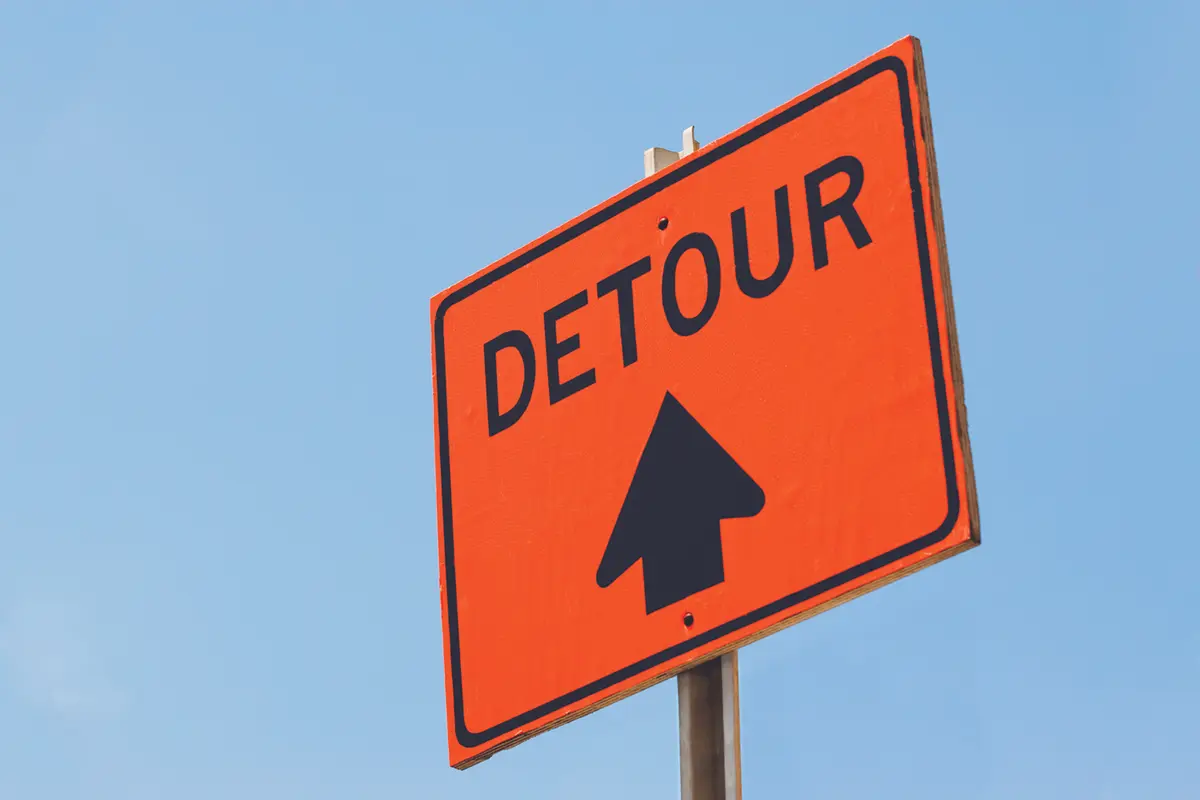 detour sign