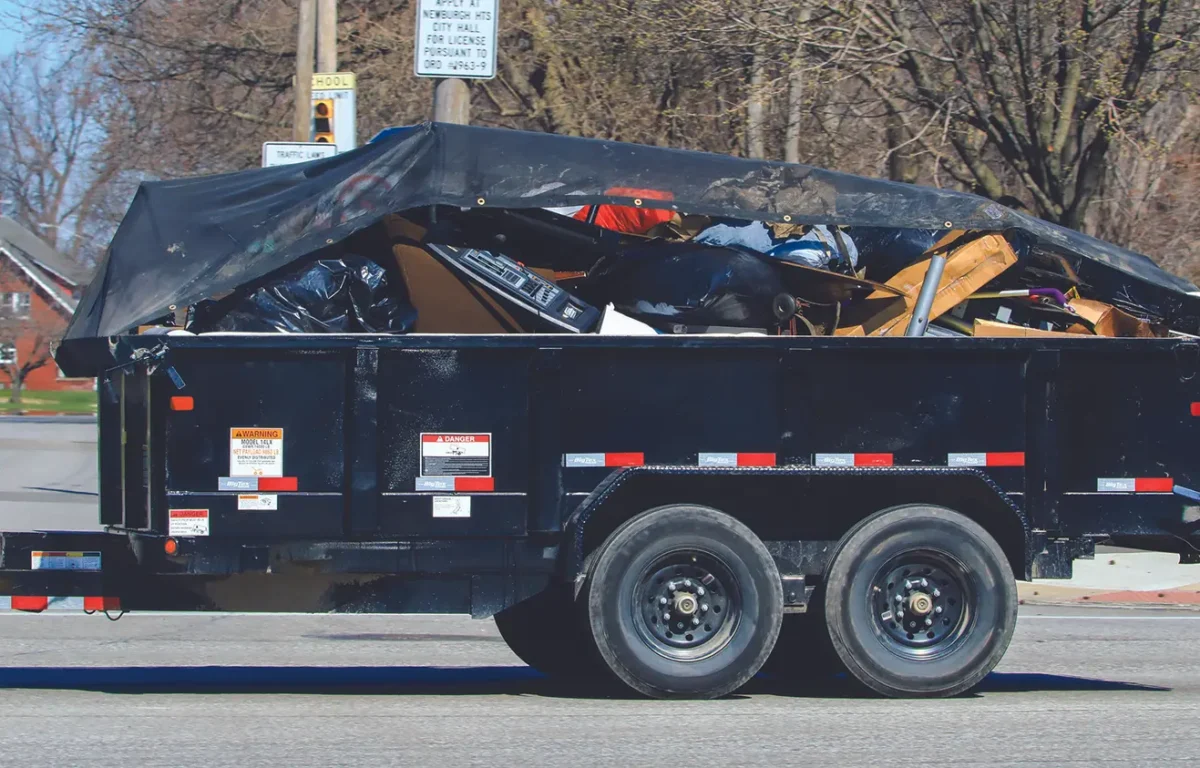 waste disposal junk trailer