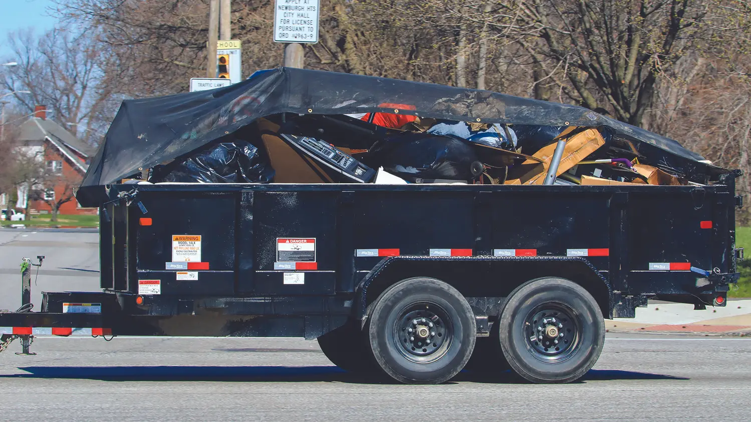 waste disposal junk trailer